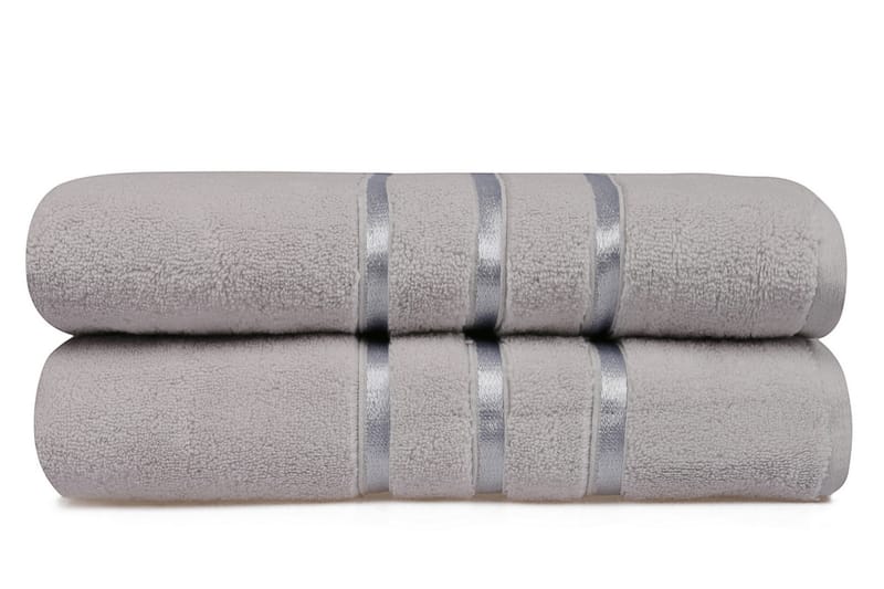 Ashburton Badehåndkle 2-pk - Lysegrå - Tekstiler - Tekstiler baderom - Håndklær og badehåndkle
