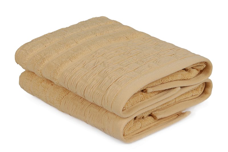Ashburton Håndkle 2-pk - Gul - Tekstiler - Tekstiler baderom - Håndklær