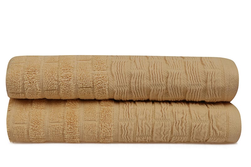 Ashburton Håndkle 2-pk - Gul - Tekstiler - Tekstiler baderom - Håndklær