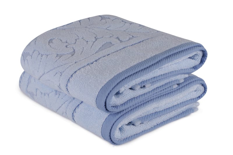 Hobby Håndkle 50x90 cm 2-pk - Blå - Tekstiler - Tekstiler baderom - Håndklær