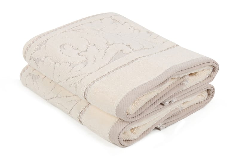 Hobby Håndkle 50x90 cm 2-pk - Creme - Tekstiler - Tekstiler baderom - Håndklær