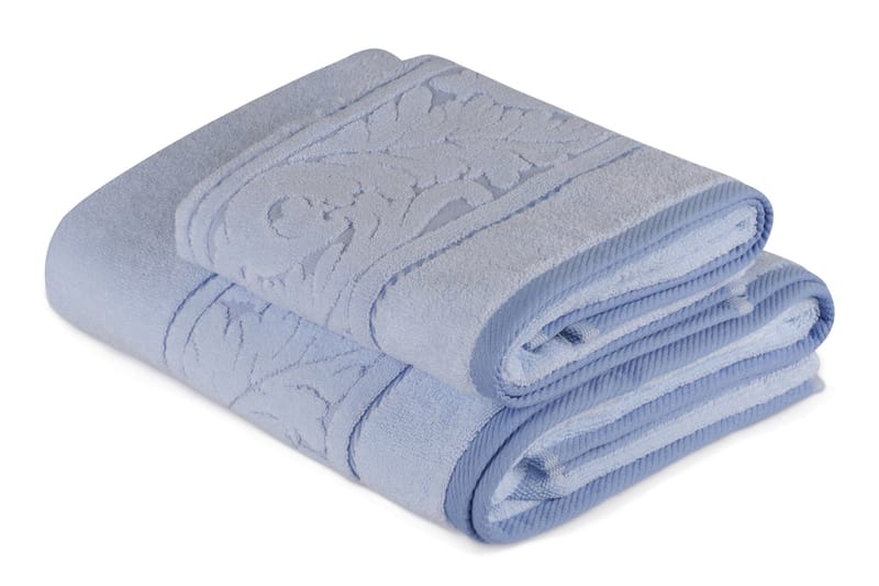 Hobby Håndkle Set om 2 - Blå - Tekstiler - Tekstiler baderom - Håndklær