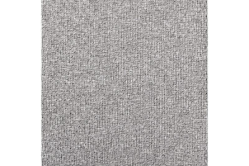 Lystett gardin med kroker og lin-design grå 290x245 cm - Grå - Tekstiler - Gardiner - Mørkleggingsgardin