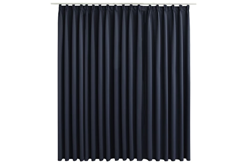 Lystett gardin med metallkroker antrasitt 290x245 cm - Tekstiler - Gardiner - Mørkleggingsgardin