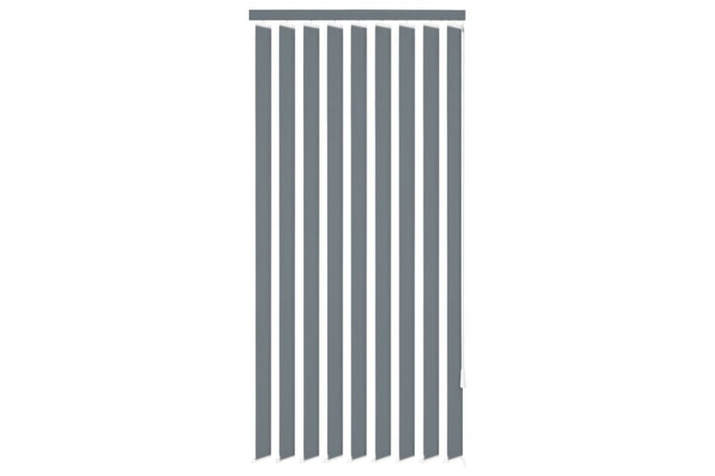 Vertikale Persienner Grå Stoff 120x180 cm - Grå - Tekstiler - Gardiner - Persienner