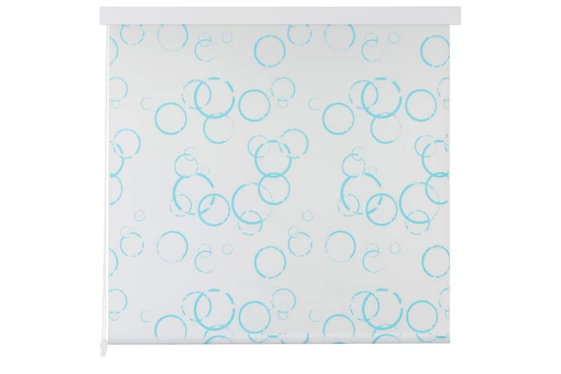 Dusjforheng 160x240 cm boble - Hvit/Blå - Tekstiler - Gardiner - Rullegardin