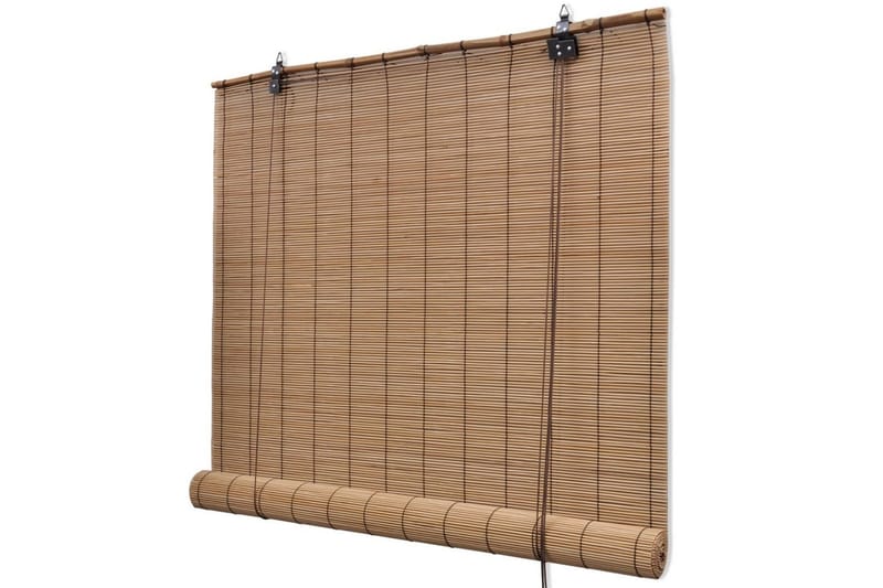Rullegardin bambus 140x220 cm brun - Brun - Tekstiler - Gardiner - Rullegardin