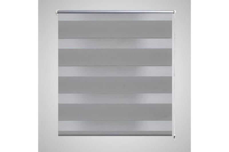 Rullegardiner sebramønstret 70 x 120 cm grå - Grå/Transparent - Tekstiler - Gardiner - Rullegardin