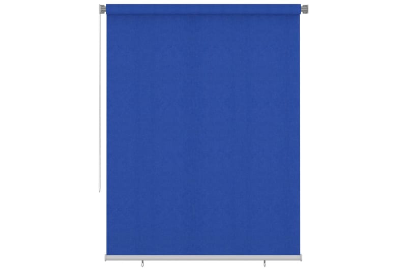 Utendørs rullegardin 180x230 cm blå HDPE - Blå - Tekstiler - Gardiner - Rullegardin