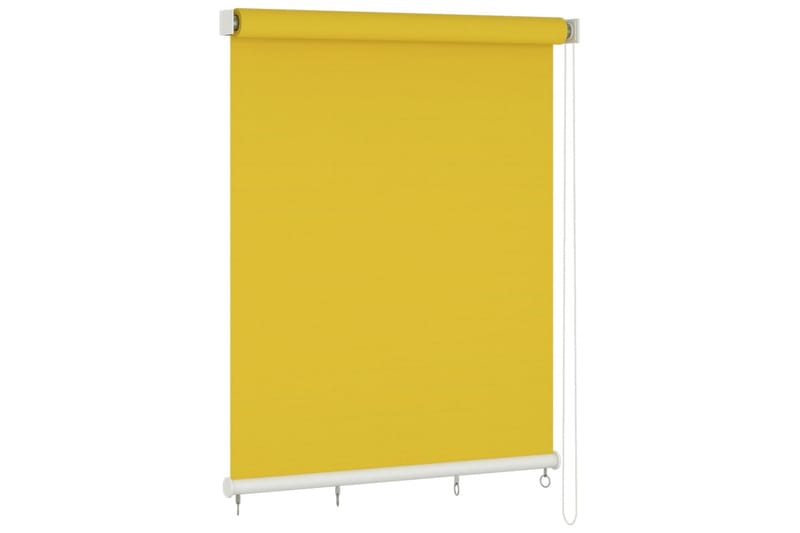 Utendørs rullegardin 220x140 cm gul - Gul - Tekstiler - Gardiner - Rullegardin
