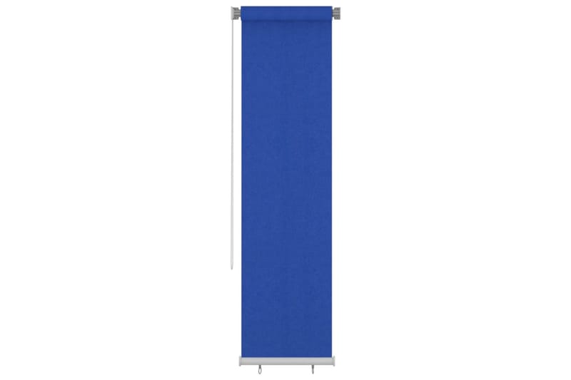 Utendørs rullegardin 60x230 cm blå HDPE - Blå - Tekstiler - Gardiner - Rullegardin