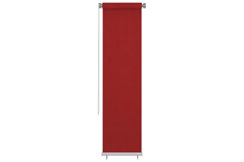 Utendørs rullegardin 60x230 cm rød HDPE - Rød - Tekstiler - Gardiner - Rullegardin