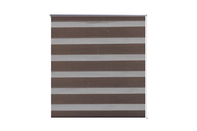 Zebra Gardiner 100 x 175 cm Kaffe Farge - Brun/Transparent - Tekstiler - Gardiner - Rullegardin