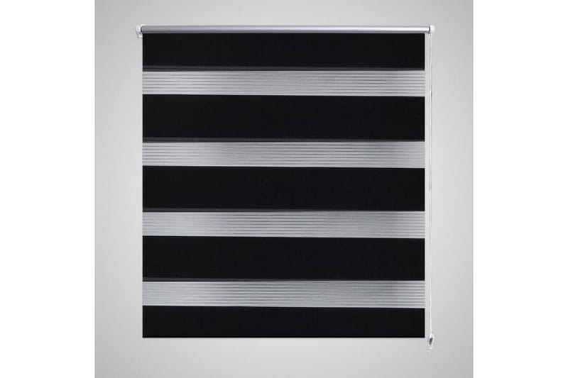 Zebra Gardiner 100 x 175 cm Svart - Svart/Transparent - Tekstiler - Tepper & Matter - Store tepper