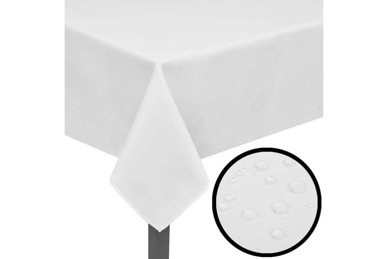 5 Hvite bordduker 100 x 100 cm - Hvit - Tekstiler - Kjøkkentekstiler