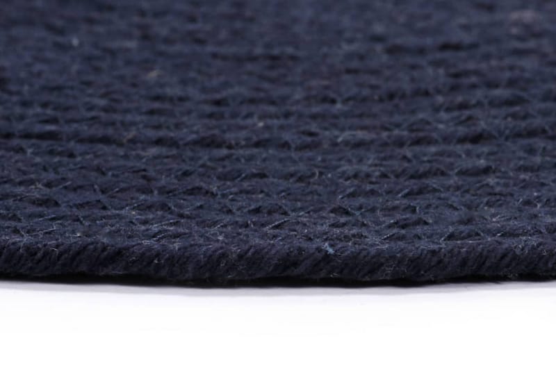 Bordmatter 4 stk ren marineblå 38 cm rund bomull - Tekstiler - Kjøkkentekstiler