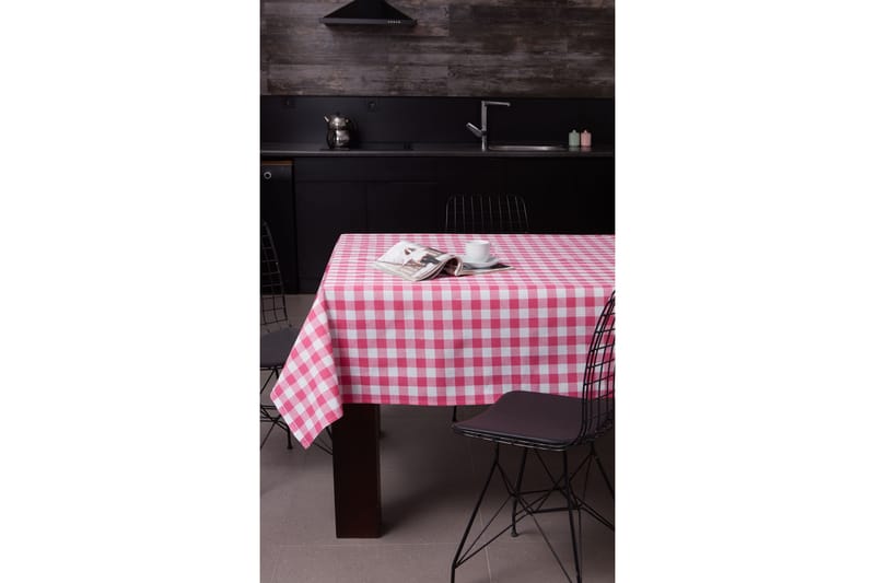 Eponj Home Duk 160x160 cm - Rosa/Hvit - Innredning - Borddekorasjon & bordpynt - Duker & løpere - Bordduk