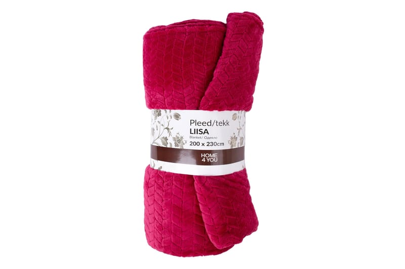 Liisa Teppe XL 200x230 cm Bringbær Rød - Tekstiler - Pute & pledd - Tepper & pledd