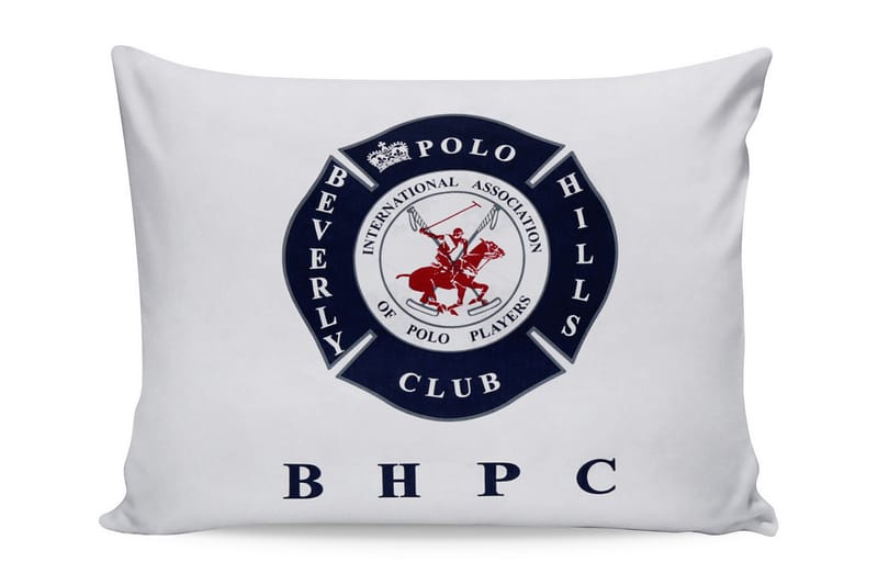 Beverly Hills Polo Club Putetrekk 50x70 cm 2-pk - Hvit/Mørkeblå/Rød - Tekstiler - Sengetøy - Putetrekk