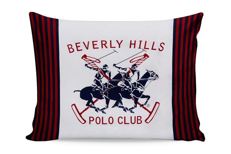 Beverly Hills Polo Club Putetrekk 50x70 cm 2-pk - Hvit/Mørkeblå/Rød/Orange - Tekstiler - Sengetøy - Sengetøysett & dynetrekksett - Dynetrekksett dobbeltseng
