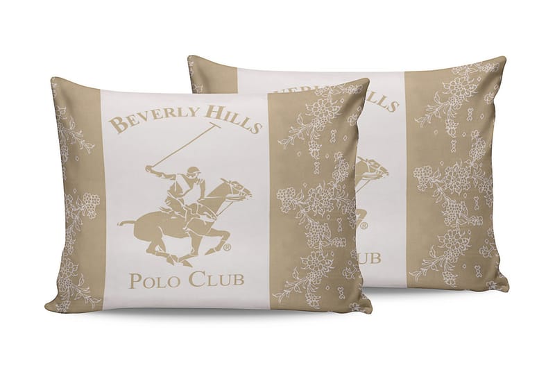Beverly Hills Polo Club Putetrekk 50x70 cm 2-pk - Krem/Hvit - Tekstiler - Sengetøy - Putetrekk