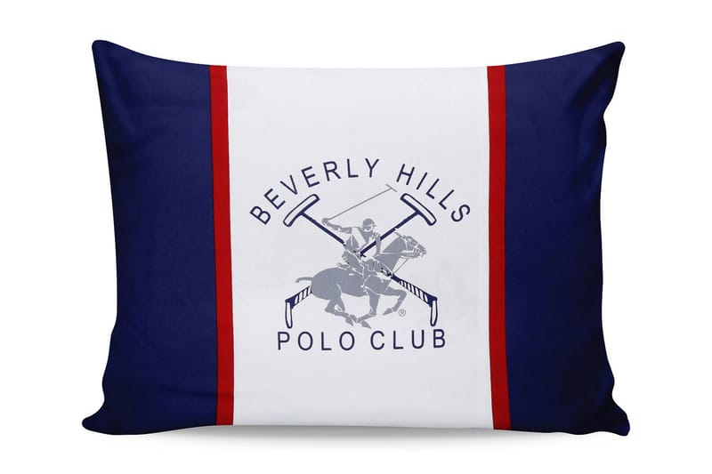 Beverly Hills Polo Club Putetrekk 50x70 cm 2-pk - Mørkeblå/Grå/Hvit/Rød - Tekstiler - Sengetøy - Putetrekk