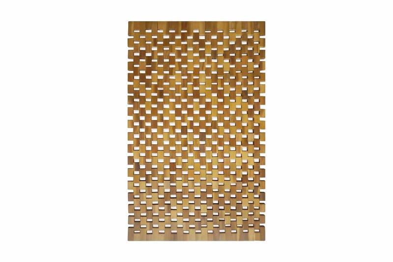 Badematte akasietre 80x50 cm mosaikk - Brun - Tekstiler - Tepper & Matter - Baderomsmatte