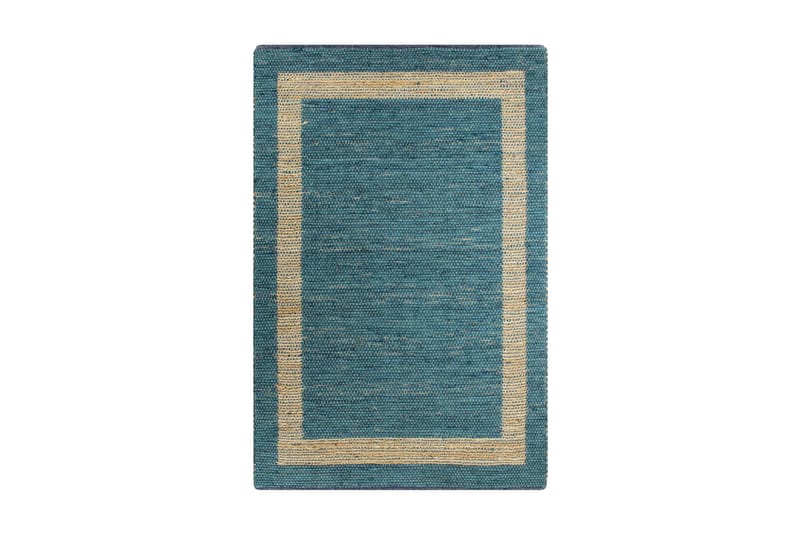 Håndlaget teppe jute blå 160x230 cm - Tekstiler - Tepper & Matter - Moderne matte - Jutematter & hampematter