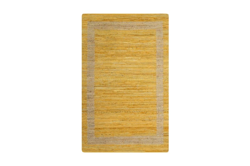 Håndlaget teppe jute gul 120x180 cm - Tekstiler - Tepper & Matter - Moderne matte - Jutematter & hampematter