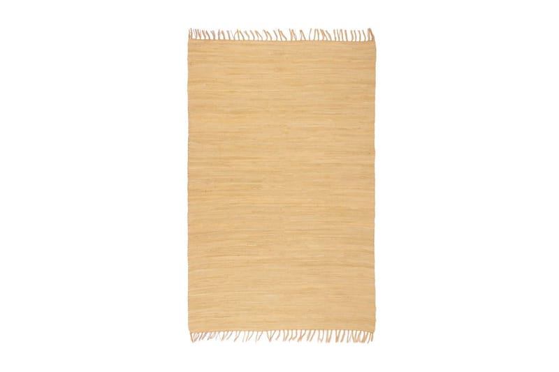 Håndvevet Chindi teppe bomull 200x290 cm beige - Beige - Tekstiler - Tepper & Matter - Moderne tepper - Gangmatter