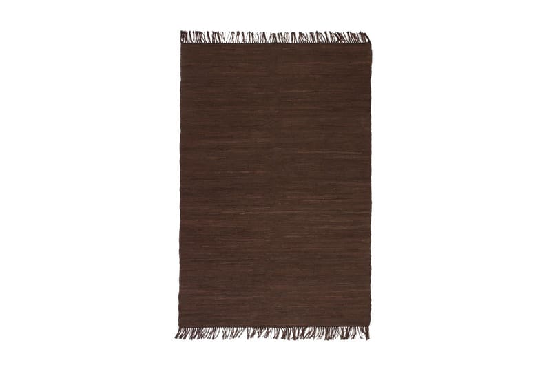 Håndvevet Chindi teppe bomull 200x290 cm brun - Brun - Tekstiler - Tepper & Matter - Håndvevde tepper