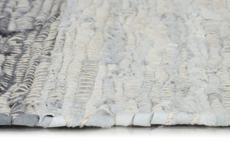 Håndvevet Chindi teppe lӕr 80x160 cm grå - Tekstiler - Tepper & Matter - Håndvevde tepper