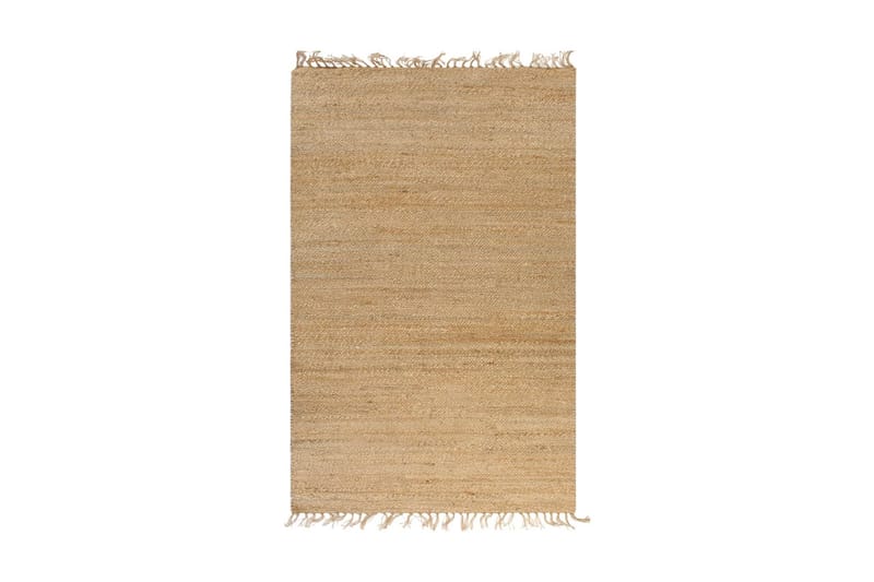 Håndvevd teppe jute stoff 120x180 cm naturell - Tekstiler - Tepper & Matter - Håndvevde tepper
