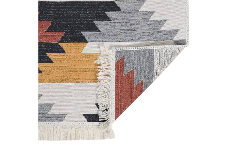 Teppe flerfarget 80x150 cm bomull - Flerfarget - Tekstiler - Tepper & Matter - Moderne matte - Bomullsmatter