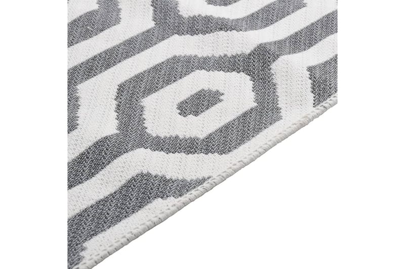Teppe grå 160x230 cm bomull - Grå - Tekstiler - Tepper & Matter - Moderne tepper - Bomullstepper