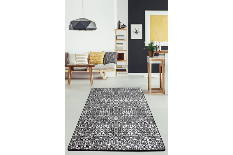 Chilai Matte 100x300 cm - Svart/Hvit - Tekstiler - Tepper & Matter - Utendørstepper - Dørmatte og entrématte