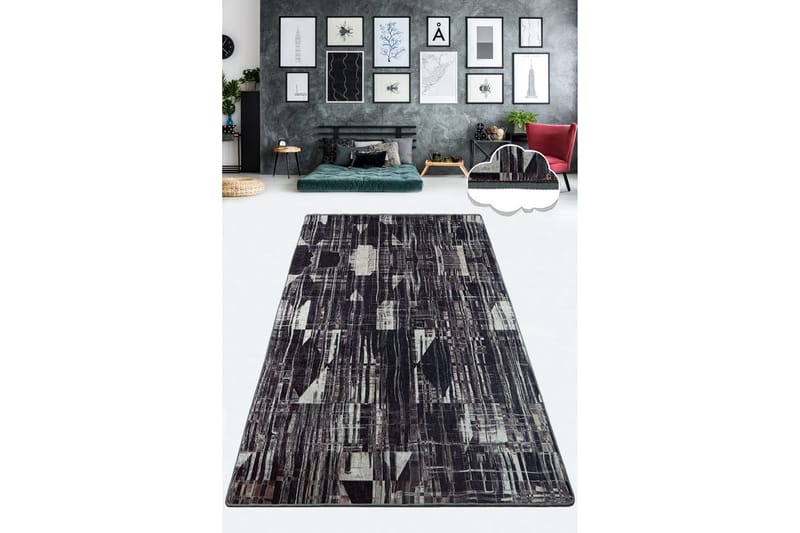 Chilai Matte 140x190 cm - Svart/Hvit - Tekstiler - Tepper & Matter - Utendørstepper - Dørmatte og entrématte