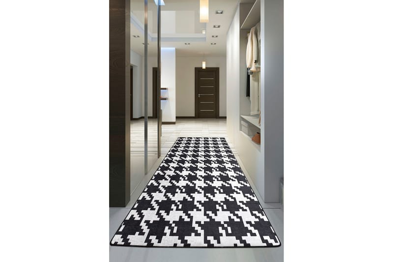 Chilai Matte 150x200 cm - Svart/Hvit - Tekstiler - Tepper & Matter - Utendørstepper - Dørmatte og entrématte