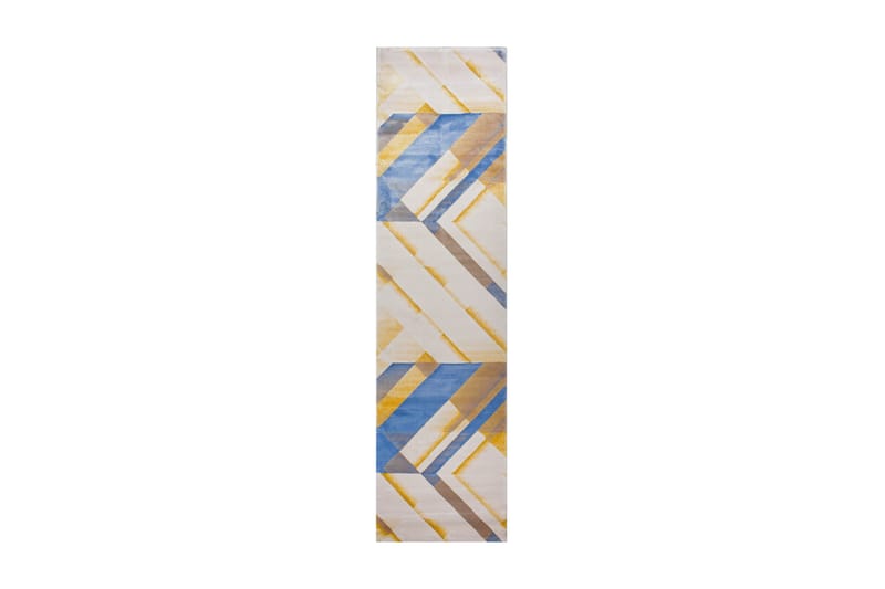 Pierre Cardin Matte Diamond 80x300 - Krem/Blå - Tekstiler - Tepper & Matter - Moderne tepper - Gangmatter