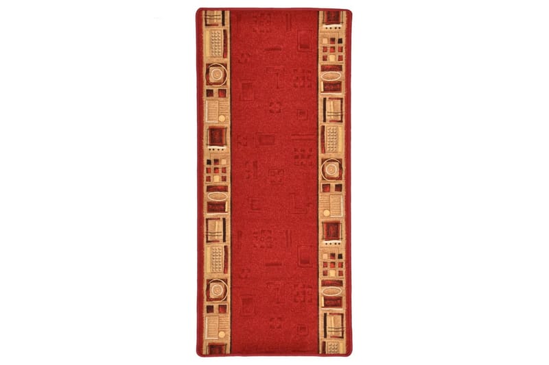 Teppeløper gelbelagt bakside 67x200 cm rød - Rød - Tekstiler - Tepper & Matter - Moderne matte - Gangmatter