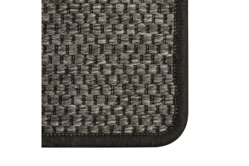 Teppeløper med sisal utseende antrasitt 80x200 cm - Antrasittgrå - Tekstiler - Tepper & Matter - Moderne matte - Gangmatter