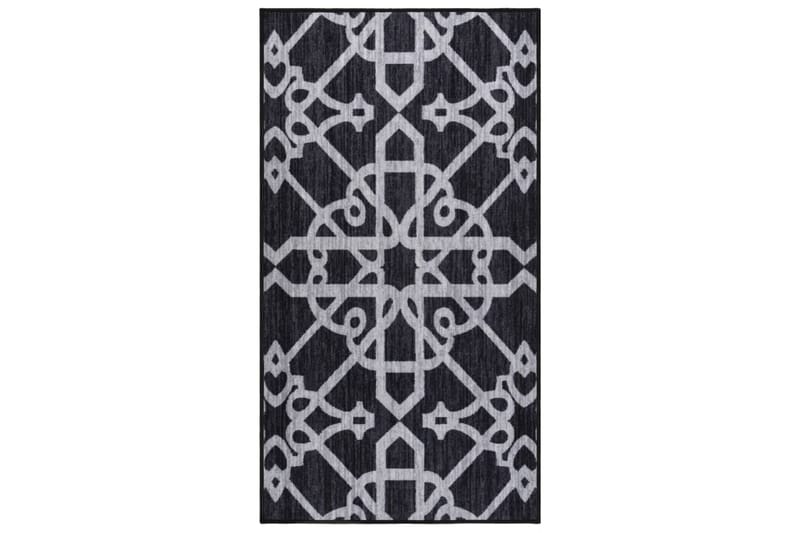 Teppeløper svart 80x150 cm - Blå - Tekstiler - Tepper & Matter - Moderne tepper - Gangmatter