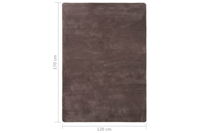 Flossteppe gråbrun 170x120 cm - Taupe - Tekstiler - Tepper & Matter - Moderne tepper - Ryeteppe
