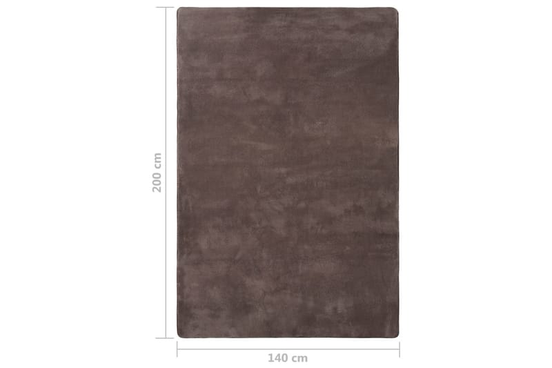 Flossteppe gråbrun 200x140 cm - Taupe - Tekstiler - Tepper & Matter - Moderne tepper - Ryeteppe
