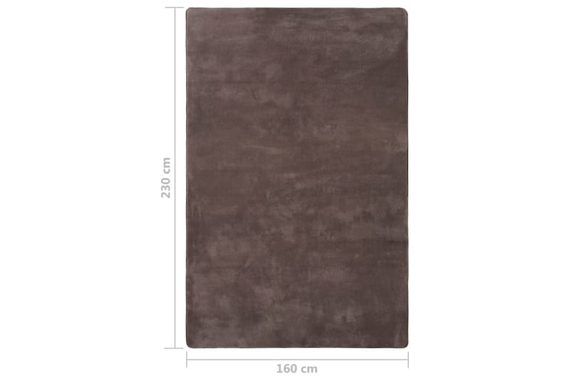 Flossteppe gråbrun 230x160 cm