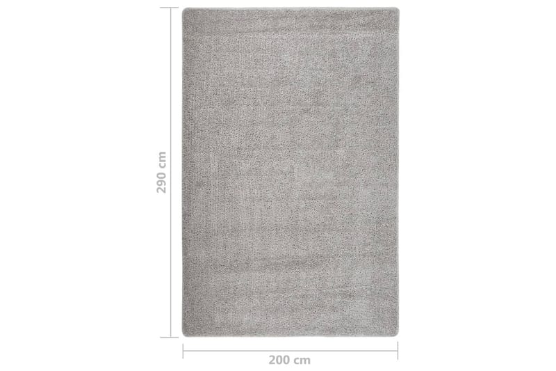 Flossteppe lysegrå 200x290 cm sklisikkert - Grå - Tekstiler - Tepper & Matter - Moderne tepper - Ryeteppe