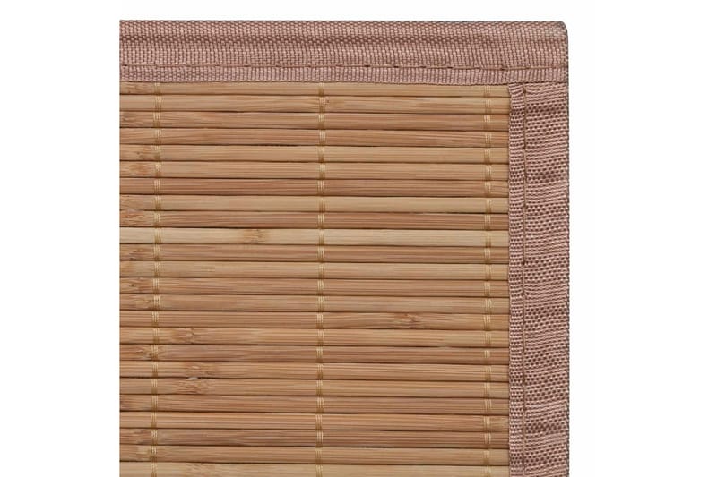 Brunt Kvadrat Bambus Teppe 80 x 200 cm - Brun - Tekstiler - Tepper & Matter - Moderne tepper - Sisaltepper