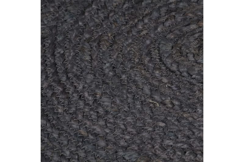 Håndlaget juteteppe rundt 150 cm mørkegrå - Tekstiler - Tepper & Matter - Moderne matte - Sisaltepper