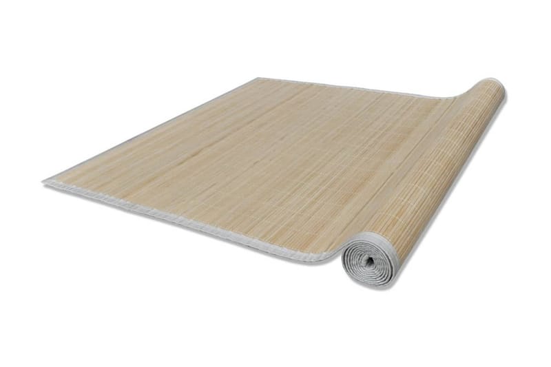 Rektangulӕrt gulvteppe 150 x 200 cm naturlig bambus - Beige - Tekstiler - Tepper & Matter - Moderne matte - Sisaltepper