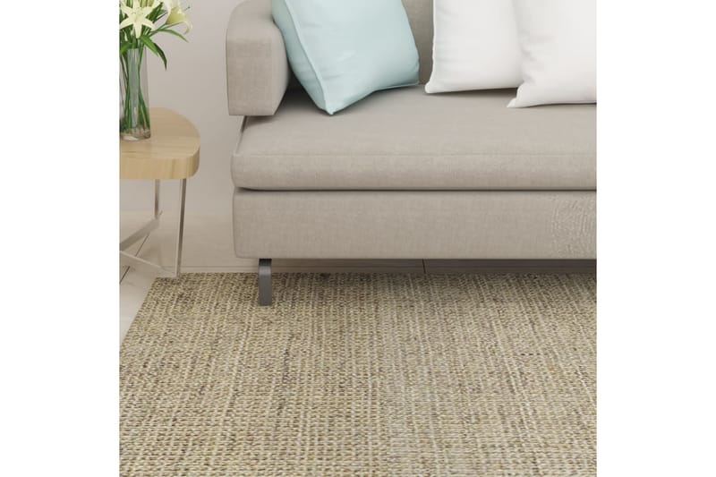 Teppe naturlig sisal 100x250 cm gråbrun - Taupe - Tekstiler - Tepper & Matter - Moderne tepper - Jutematter & hampematter